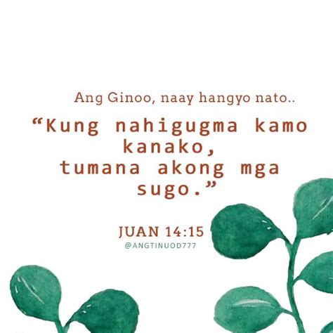 Pin on Ang Tinuod 777 - Bisaya Quotes Verses Reading Lists