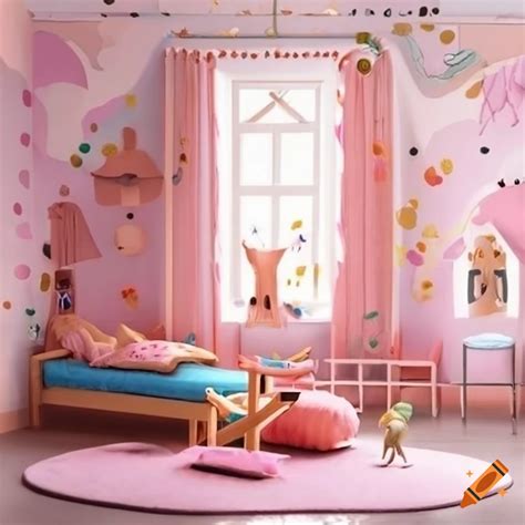 Children's room interior design on Craiyon