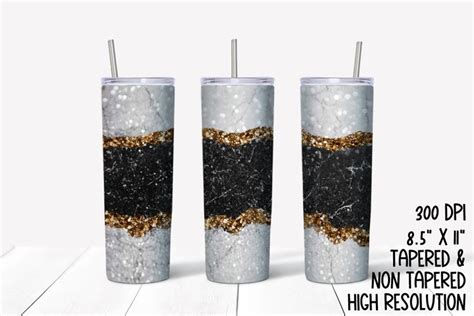 Marble & Glitter Sublimation Tumbler