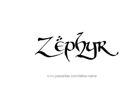 Zephyr Mythology Name Tattoo Designs - Tattoos with Names | Name tattoos, Name tattoo, Tattoo ...