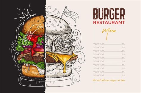 Free Vector | Food menu Creative menu design Layout design Design set for menu restaurant