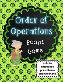 Order of Operations Board Game | Operation board game, Order of ...