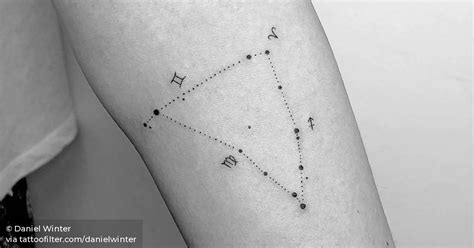 Capricorn constellation tattoo on the left inner