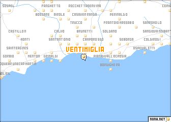 Ventimiglia (Italy) map - nona.net