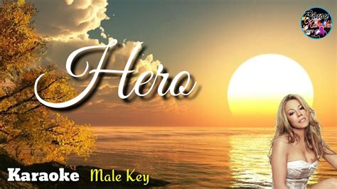 Hero by Mariah Carey ( Karaoke : Male Key ) - YouTube