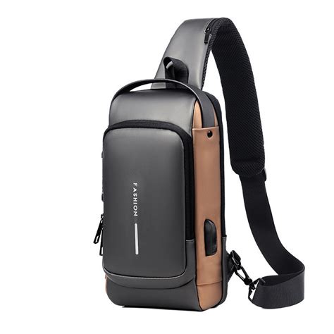 USB Charging Sport sling Anti-theft Shoulder Bag - Wecome