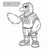 Swoop – The Mascot Of Philadelphia Eagles coloring Page  Download sketch template