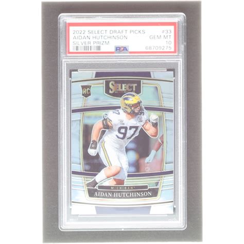 Aidan Hutchinson 2022 Select Draft Picks Prizms #33 RC (PSA 10) | Pristine Auction