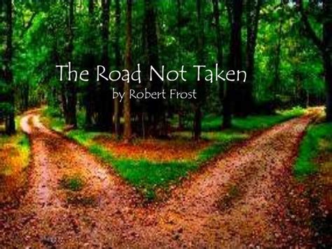 Bard of Bat Yam, Poet Laureate of Zion: The Road Not Taken by Robert Frost (1874-1963) .... a ...