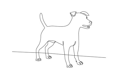 Single one line drawing mammal animal concept. Continuous line draw design graphic vector ...