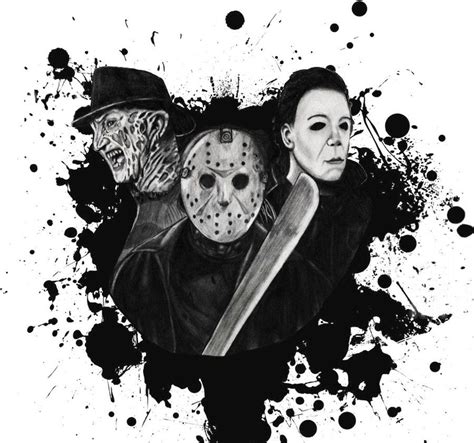 freddy_michael_jason | Horror artwork, Horror movie icons, Horror icons