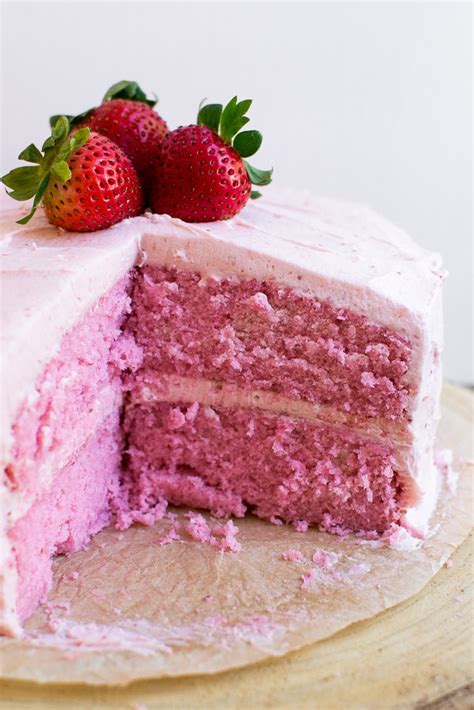 Strawberry Cake {From Scratch} - Stuck On Sweet