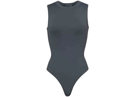 SKIMS Swim Sleeveless One Piece Gunmetal - SS22 - US