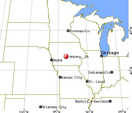 Ankeny Iowa Map | World Map Gray