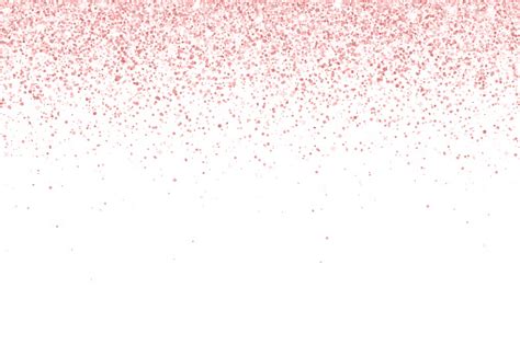 Rose Gold Falling Particles On White Background Vector Stock ...