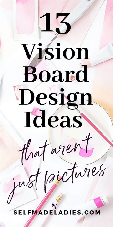 13 Vision Board Ideas Without Pictures - SelfMadeLadies | Vision board design, Vision board ...