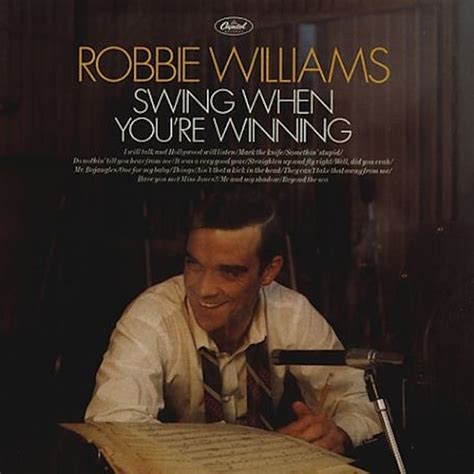 Robbie Williams SWING WHEN YOU'RE WINNING Vinyl Record