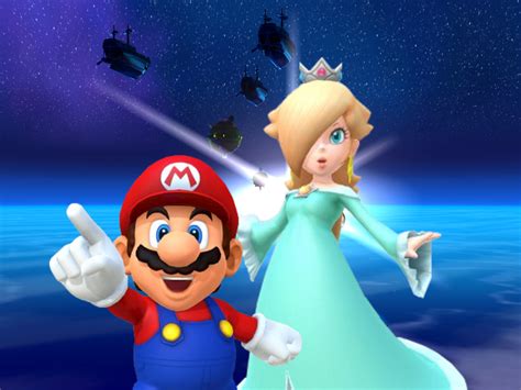 Mario with Rosalina by Banjo2015 on DeviantArt