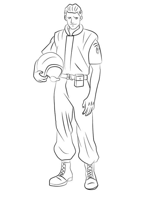 Chris Redfield from Resident Evil - Coloring Pages