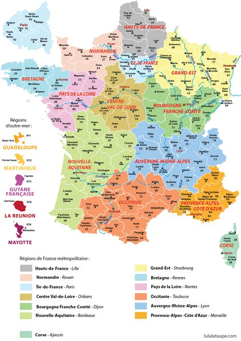 Décrypter 46+ imagen carte des departements de la france - fr ...