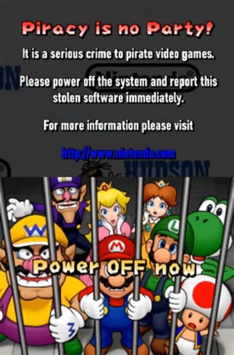 Mario Party DS Anti-Piracy Screen | Scratchpad III Wiki | Fandom