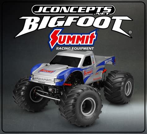 JConcepts Summit Racing BIGFOOT 4x4 Clear Monster Truck Body - RC Car Action