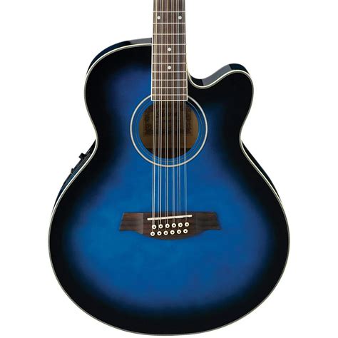 Ibanez AEL152ETBS 12-String Cutaway Acoustic-Electric Guitar | Musician ...