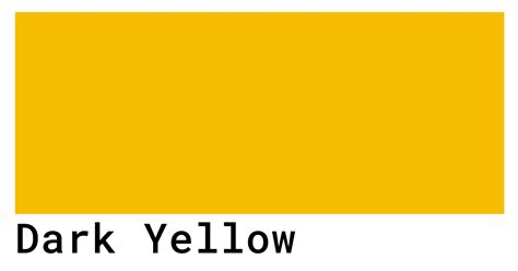 Dark Yellow Color Codes - The Hex, RGB and CMYK Values That You Need ...