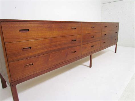 Extra Long Danish Teak, Nine Drawer Dresser at 1stDibs | extra long dresser, extra long bedroom ...