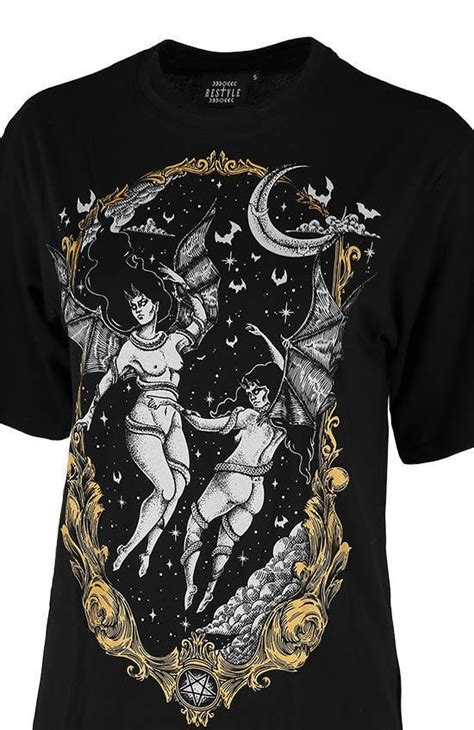 Succubus Las Furias Black Oversized T-shirt | Restyle | RebelsMarket