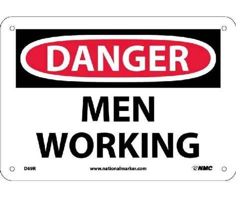 DANGER MEN WORKING SIGN - Mutual Screw & Supply