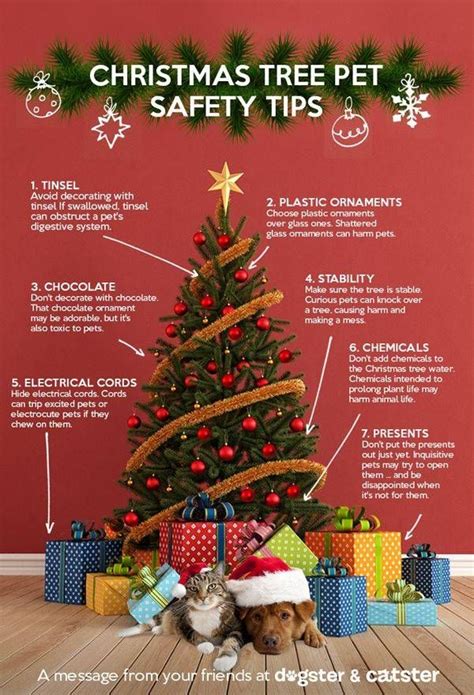 Christmas Tree Pet Safety Tips ~ Stay Pawsitively Safe | Pet holiday ...