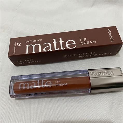 Wardah exclusive matte lip cream Creampuccino, Kesehatan & Kecantikan, Rias Wajah di Carousell