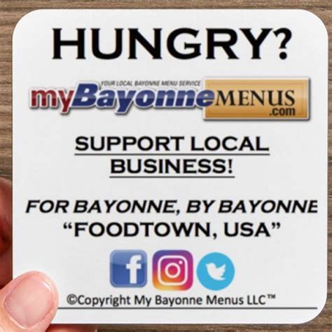 My Bayonne Menus | Bayonne NJ