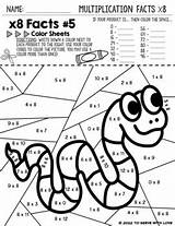 Multiplication Fact Coloring Sheet sketch template