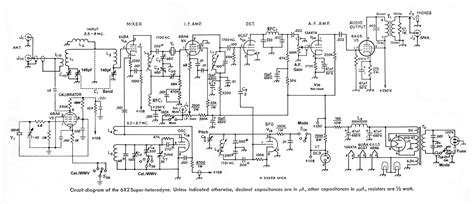 The AA8V 6x2 Superheterodyne Receiver - Operating Voltage Table