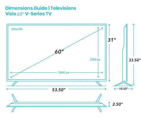 60-Inch TV Dimensions And Guidelines (with Drawings), 46% OFF