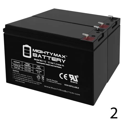 ML7-12 - 12V 7.2AH Replacement UPS Battery for APC Back-UPS 550 BE550G ...