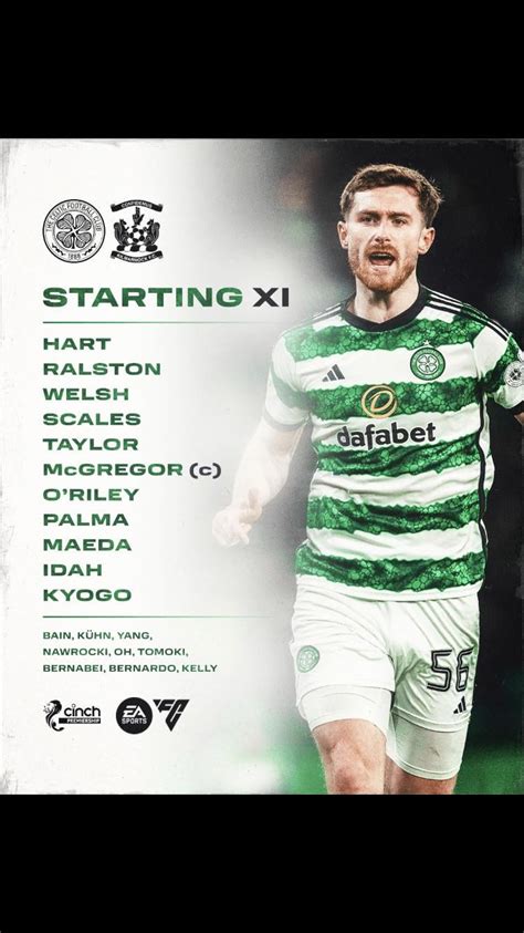 Celtic lineup vs Kilmarnock : r/ScottishFootball