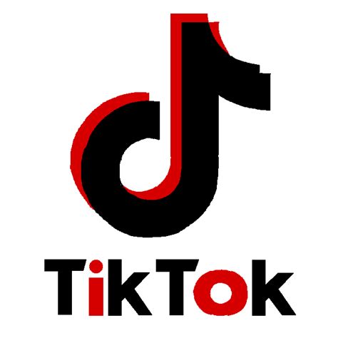 Pixilart - red black tik tok logo by rwwcar