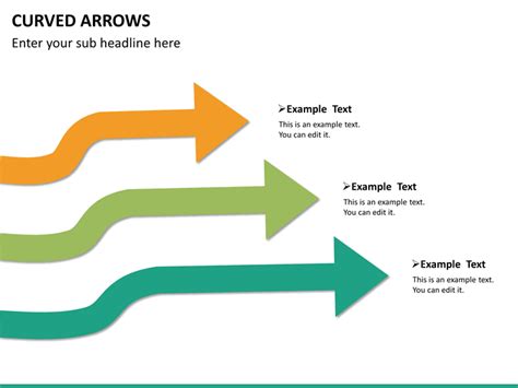 PowerPoint Curved Arrows | SketchBubble