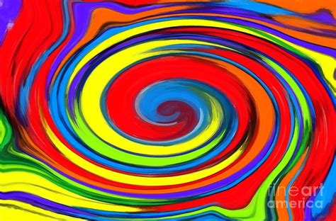 Rainbow Swirl Digital Art by Chris Butler - Fine Art America