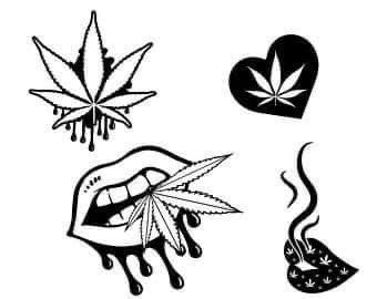 420 Tattoo Flash