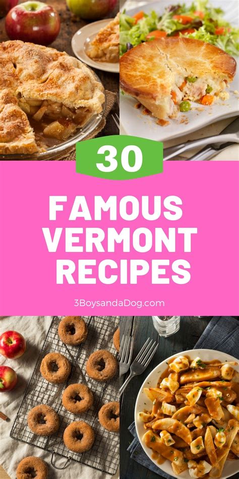 Famous Vermont Recipes - 3 Boys and a Dog