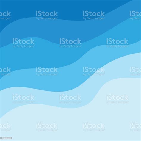 Blue Wave Water Wallpaper Background Vector Stock Illustration ...