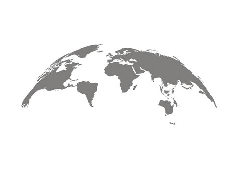 World map earth, international globe, grey template. Circle earth ...