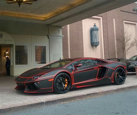 Fond d'écran : noir, rouge, véhicule, Lamborghini Aventador, voiture de sport, Voiture ...