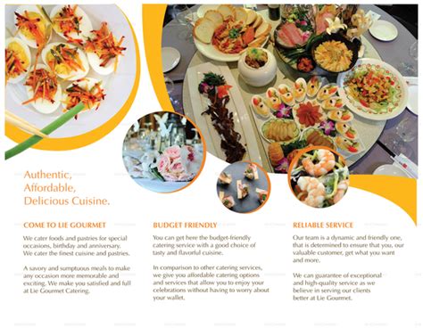 Catering Brochure Design Template in PSD, Word, Publisher, Illustrator ...