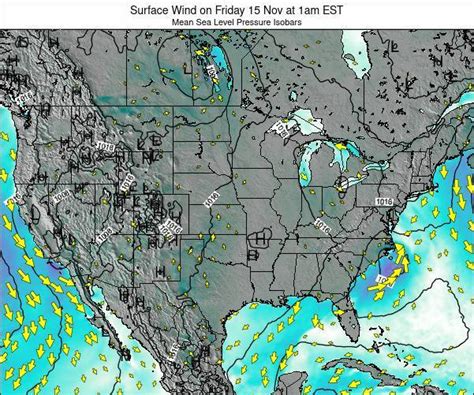 United States Surface Wind on Friday 02 Nov at 8pm EDT