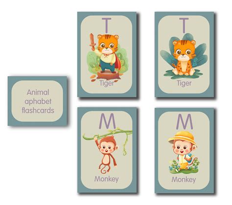 Animal alphabet flashcards :: Behance